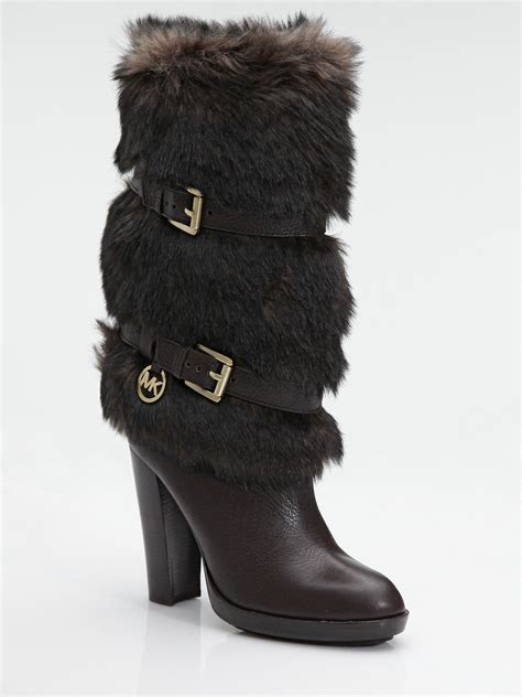 women michael kors fur boots|Michael Kors boots marshalls.